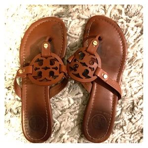 Tory Burch Brown Miller Sandals